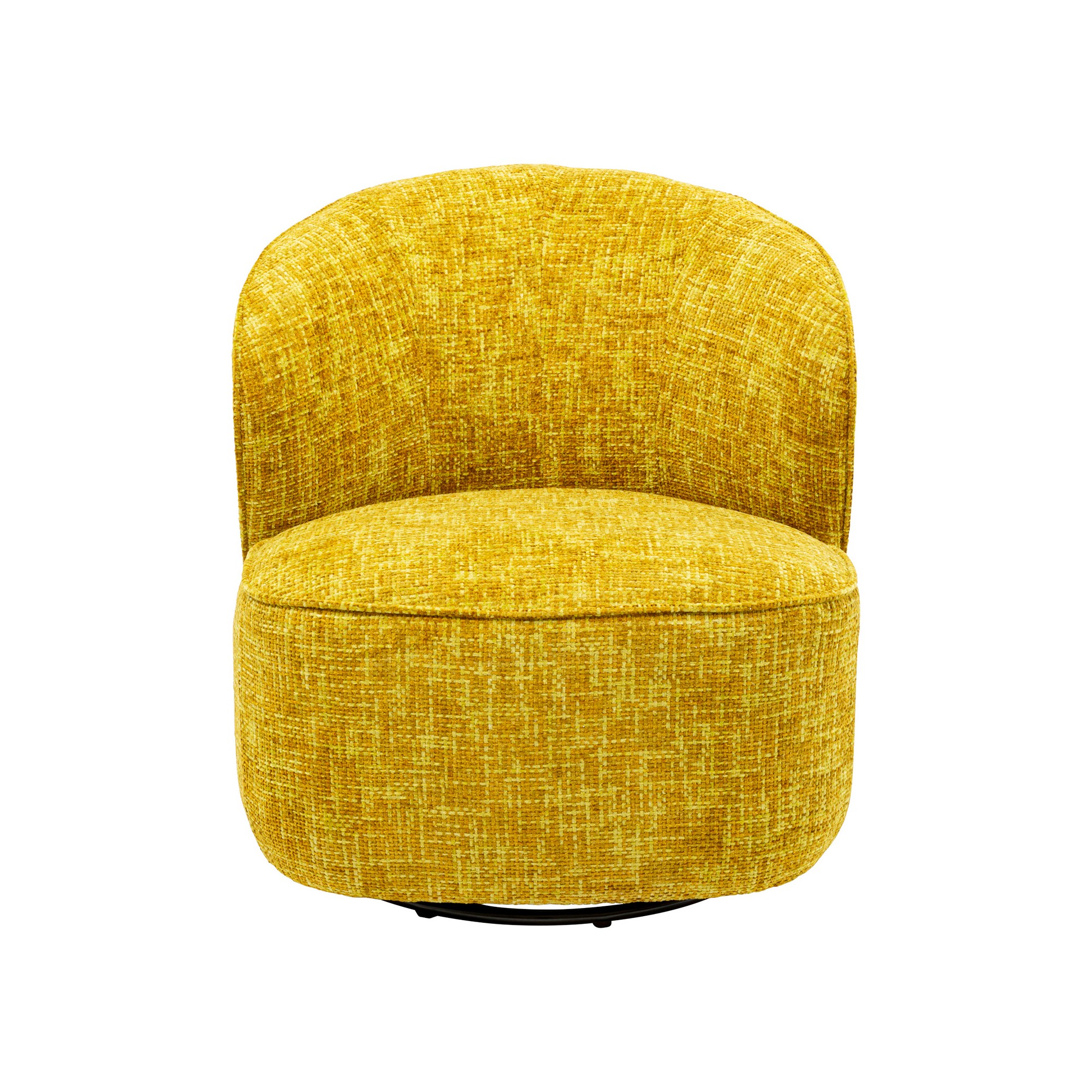 Swivel Armchair Ellie yellow Kare Design