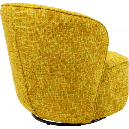 Draaifauteuil Ellie geel Kare Design