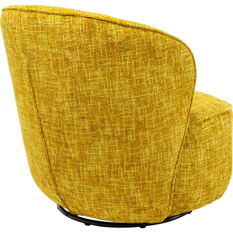 Fauteuil pivotant jaune - Ellie - Kare Design