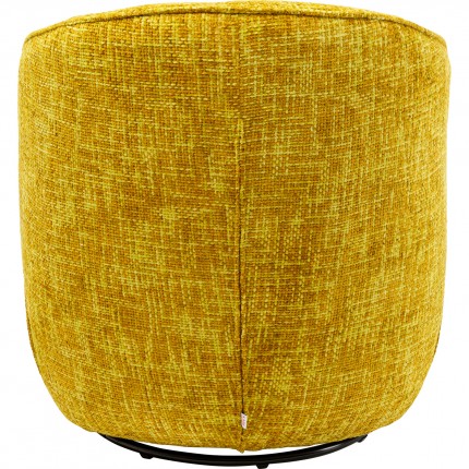 Draaifauteuil Ellie geel Kare Design