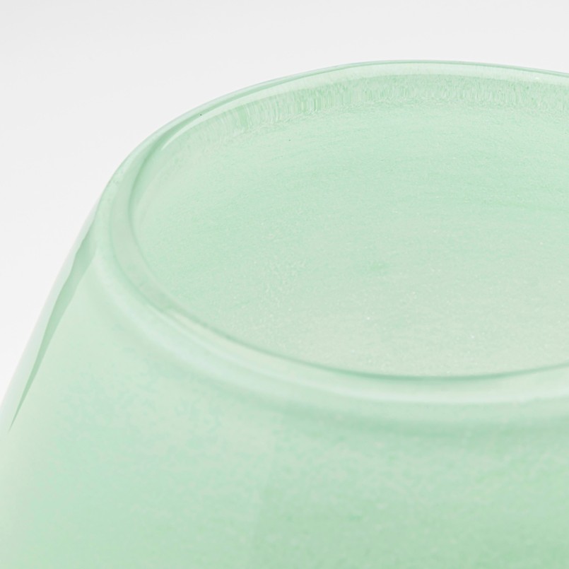 Vase en verre vert et blanc - Punti - Kare Design