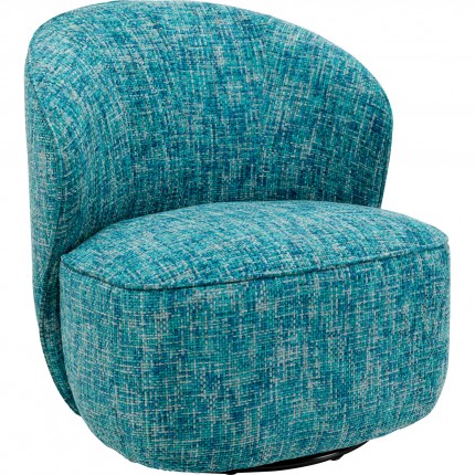 Swivel Armchair Ellie light blue Kare Design