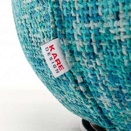 Draaifauteuil Ellie lichtblauw Kare Design