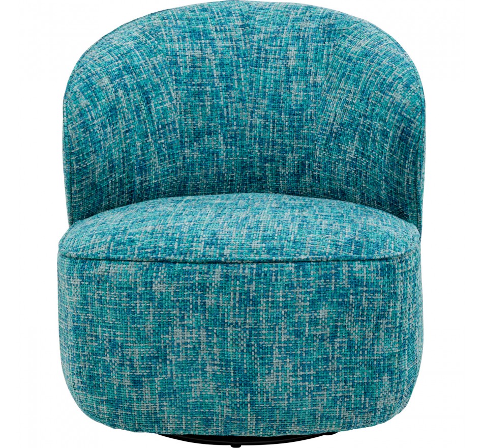 Draaifauteuil Ellie lichtblauw Kare Design