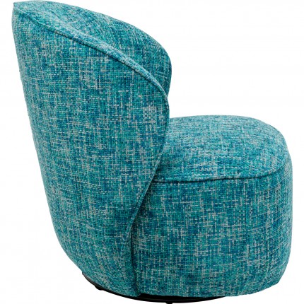 Swivel Armchair Ellie light blue Kare Design