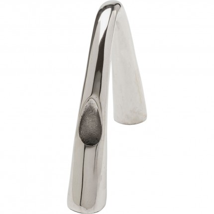 Kandelaar Bow Duo 21cm zilver Kare Design