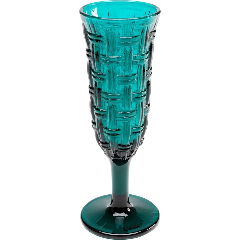 Flûtes à champagne turquoise - Tissue - Kare Design