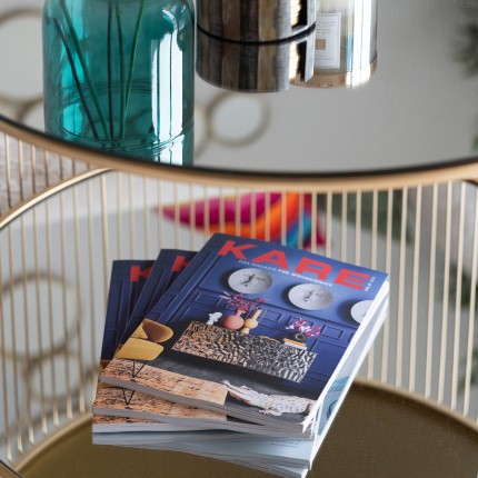 Salontafel Wire Double Ø80cm messing Kare Design