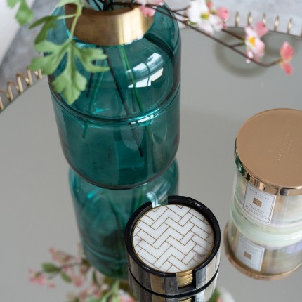 Salontafel Wire Double Ø80cm messing Kare Design