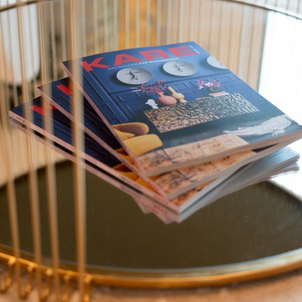 Salontafel Wire Double Ø80cm messing Kare Design