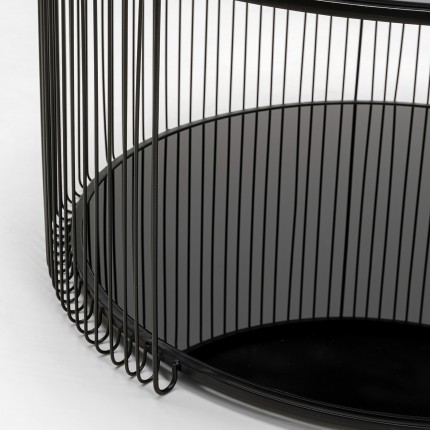 Salontafel Wire Double Ø80cm zwart Kare Design