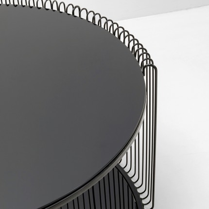 Salontafel Wire Double Ø80cm zwart Kare Design