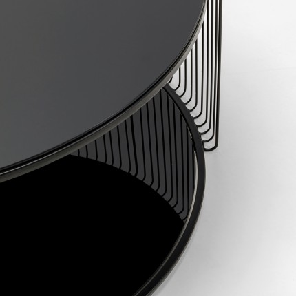Salontafel Wire Double Ø80cm zwart Kare Design