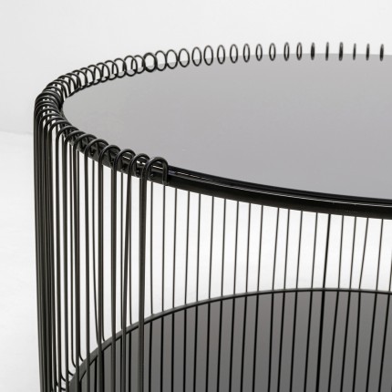 Salontafel Wire Double Ø80cm zwart Kare Design