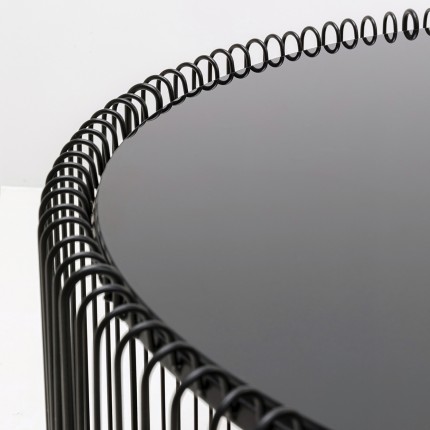 Salontafel Wire Double Ø80cm zwart Kare Design