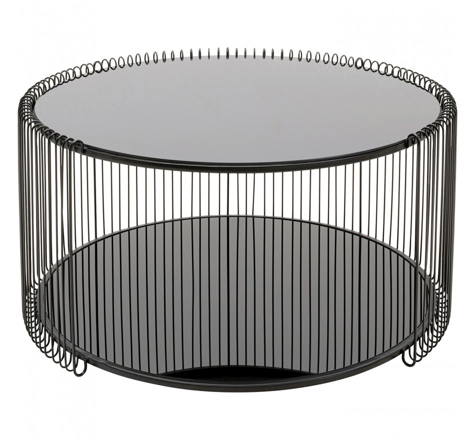 Salontafel Wire Double Ø80cm zwart Kare Design