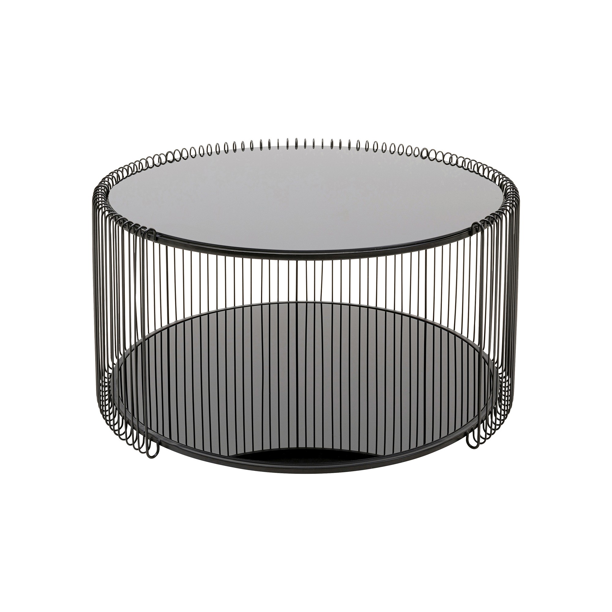 Salontafel Wire Double Ø80cm zwart Kare Design