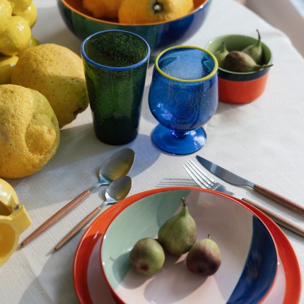 Waterglazen Bubbles groen (4/set) Kare Design