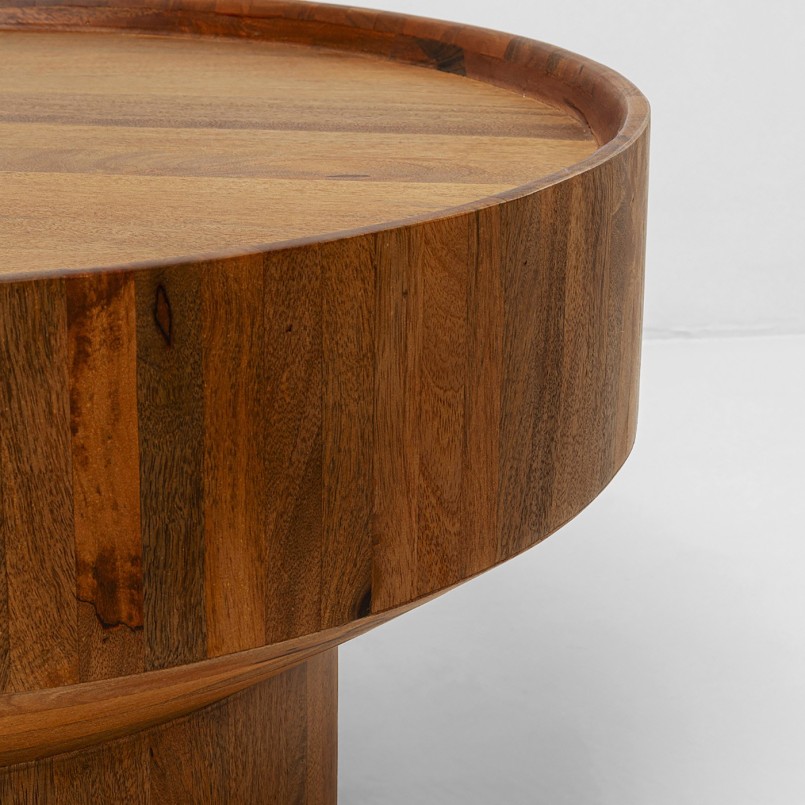 Table basse ronde en bois - Tessa - Kare Design