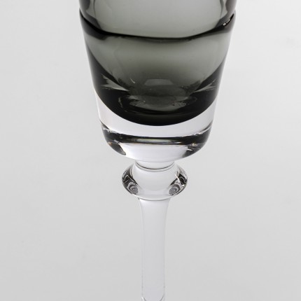 Champagne Glass Mimi grey (4/set) Kare Design