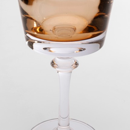 Verres à vin Mimi ambre set de 4 Kare Design