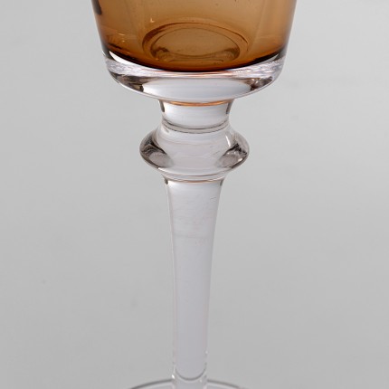Champagne Glass Mimi amber (4/set) Kare Design