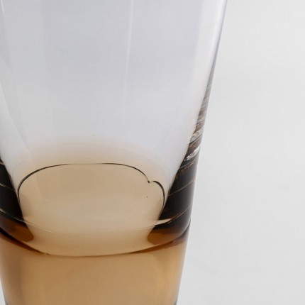 Champagne Glass Mimi amber (4/set) Kare Design