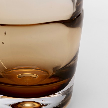 Water Glass Mimi amber (4/set) Kare Design