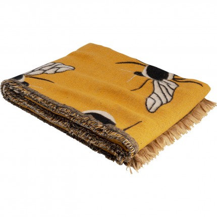 Dekken geel bijen 170x130cm Kare Design