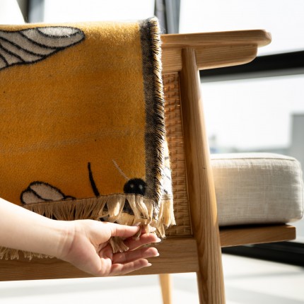 Dekken geel bijen 170x130cm Kare Design