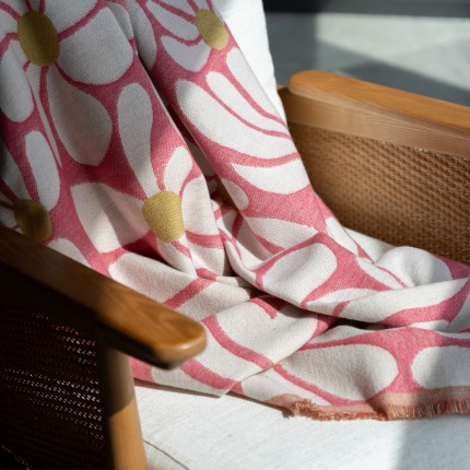 Plaid marguerites 170x130cm Kare Design