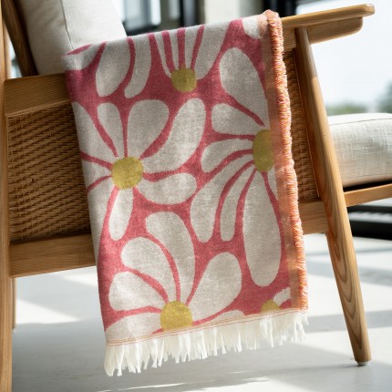 Plaid marguerites 170x130cm Kare Design