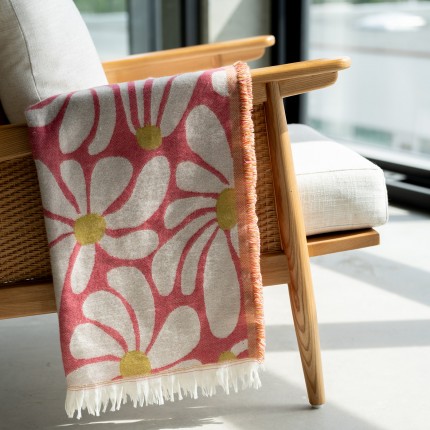 Plaid marguerites 170x130cm Kare Design