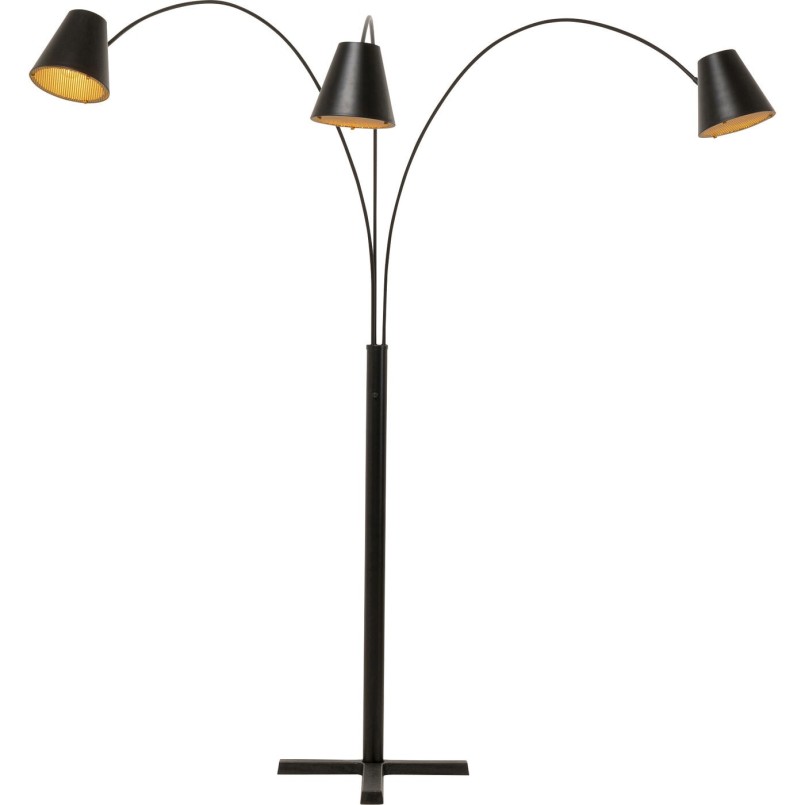 Lampadaire Cappellino noir mat