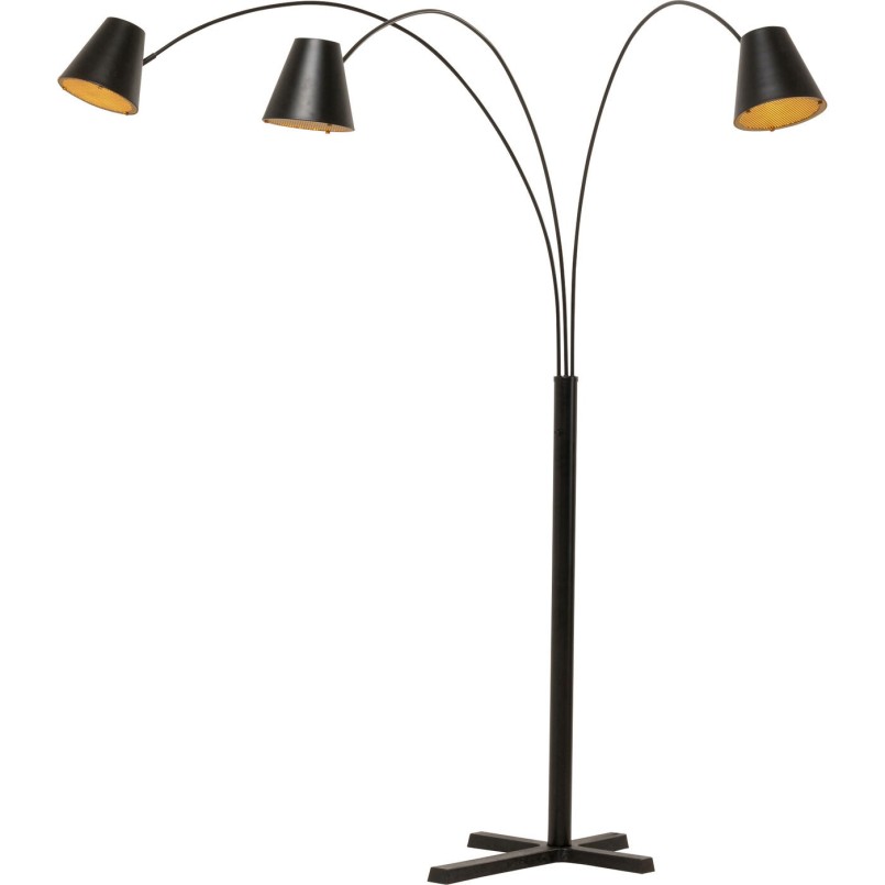 Lampadaire Cappellino noir mat