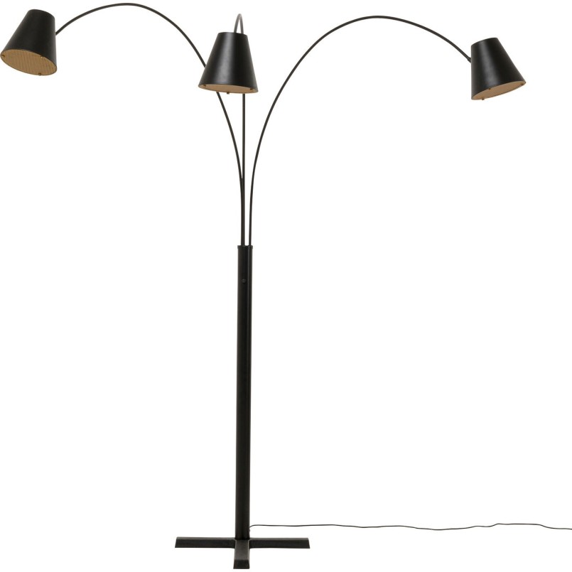 Lampadaire Cappellino noir mat
