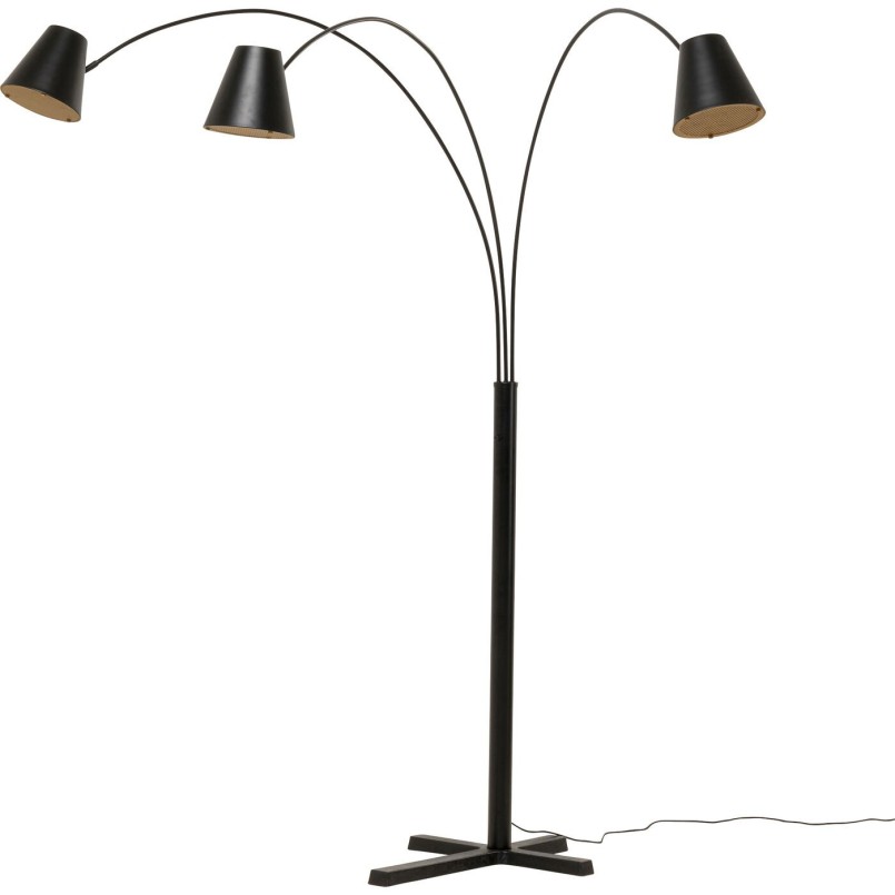 Lampadaire Cappellino noir mat