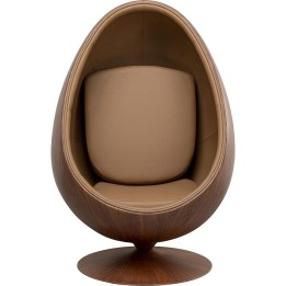 Fauteuil pivotant Eye Ball noyer