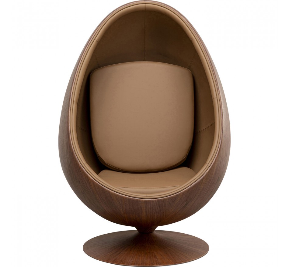 Draaifauteuil Eye Ball walnoot Kare Design