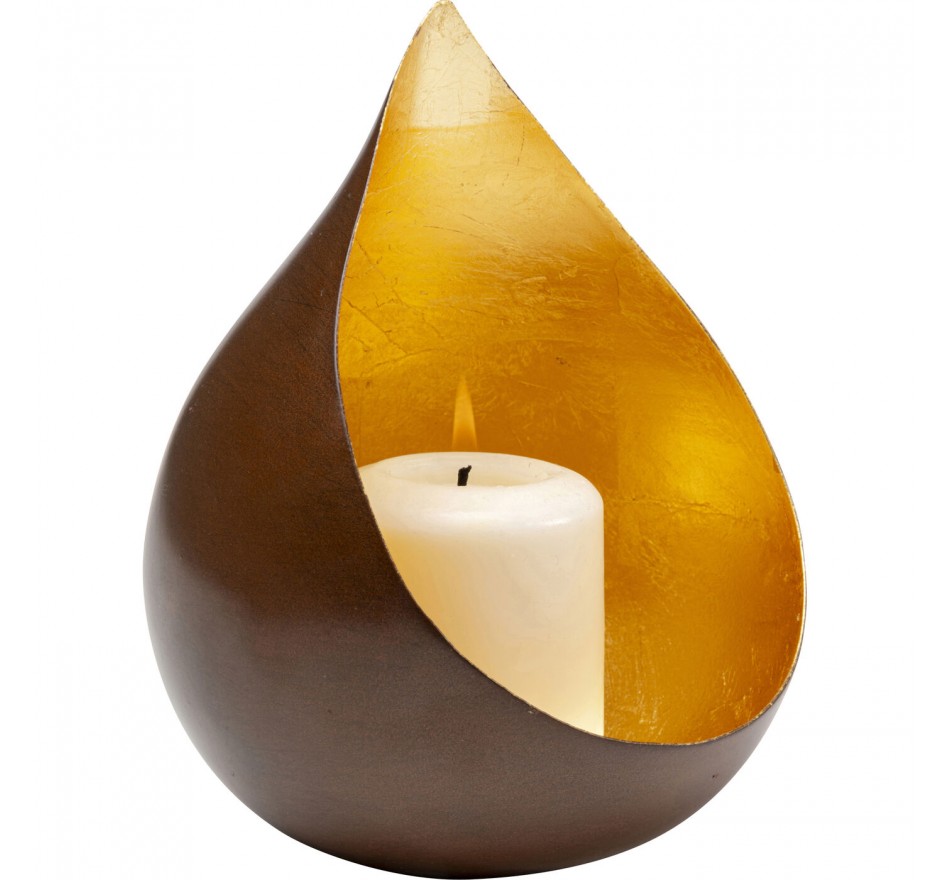 Bougeoir Uovo Drop 17cm Kare Design