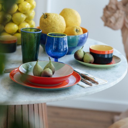 Kommen Capri Ø11cm blauw (4/set) Kare Design