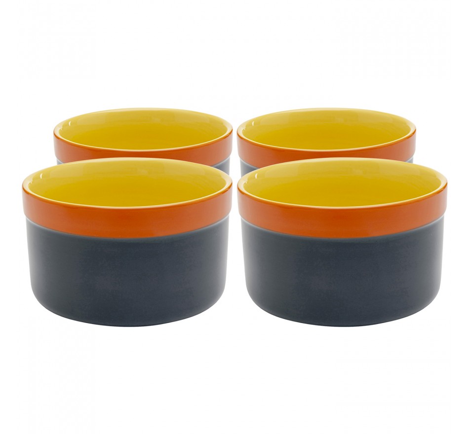 Bowl Capri Ø11cm blue (4/set) Kare Design
