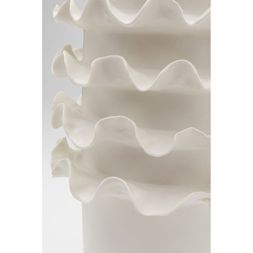 Vase Viento blanc 39cm