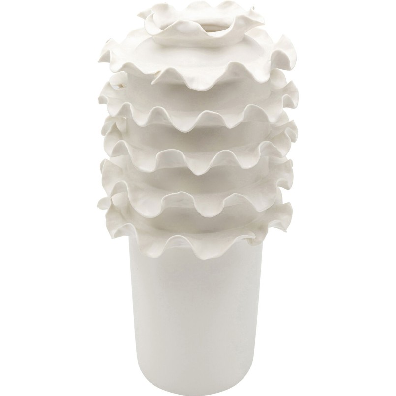 Vase Viento blanc 39cm