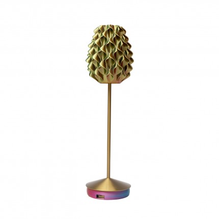 Tafellamp Swirl Sunset goud Kare Design