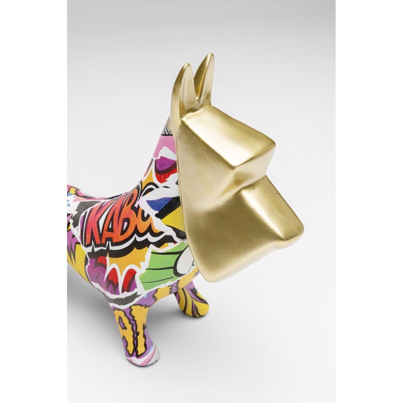 Money Box gold dog graffiti Kare Design