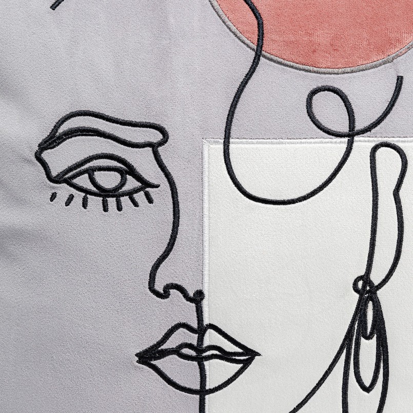 Grijs gezichtskussen voor vrouwen - Kare Design