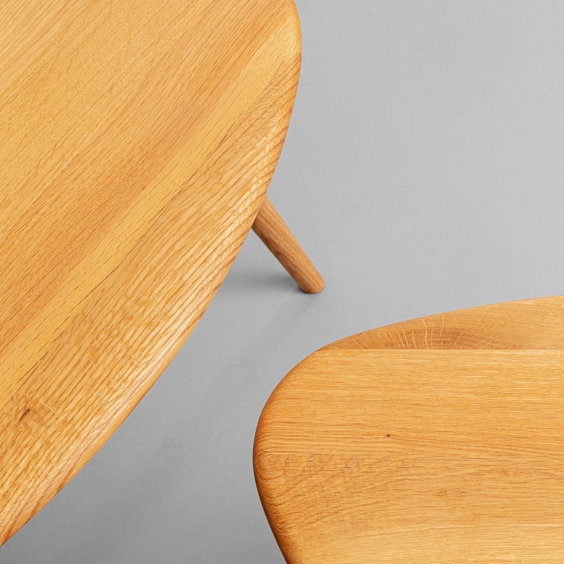 Eiken bijzettafels - Vigo - Kare Design