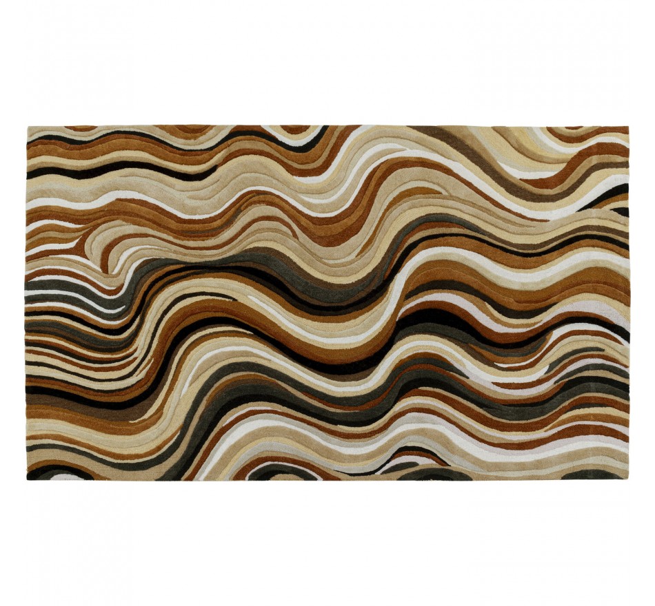 Vloerkleed New Wave 300x200cm bruin Kare Design