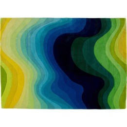 Carpet Aura 240x170cm green and blue Kare Design